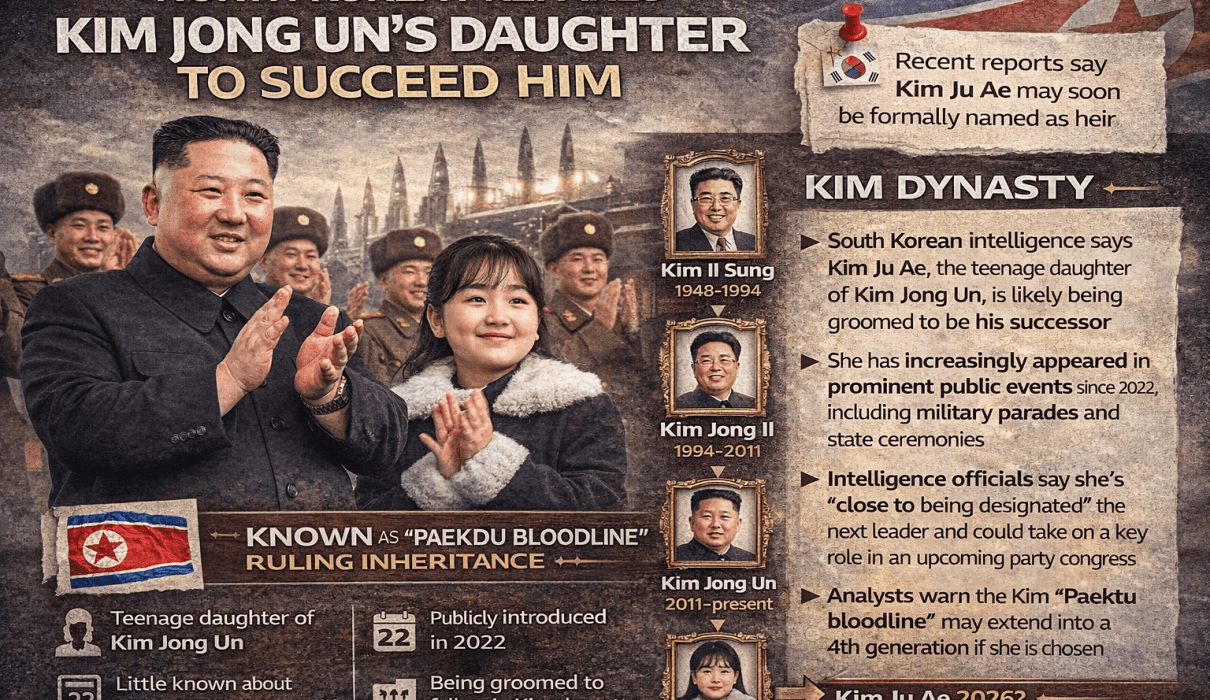Kim Jong Un's Daughter Kim Ju Ae Set to Become North Korea's Next Leader