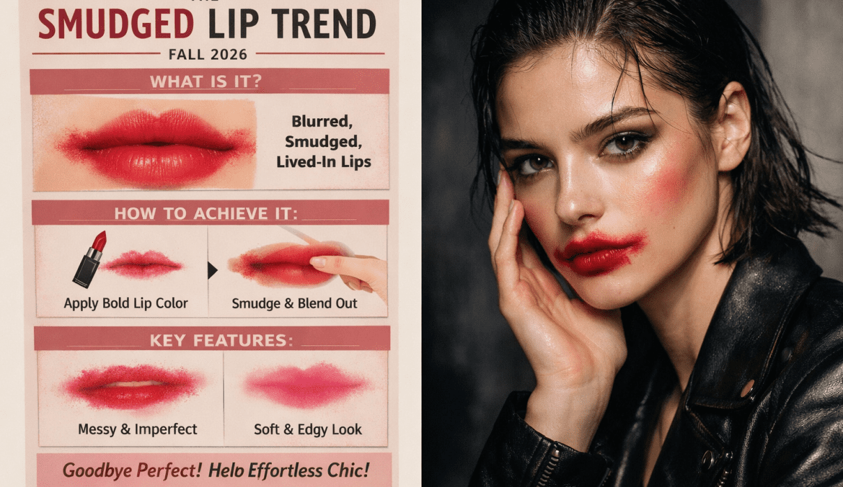smudged lipstick trend