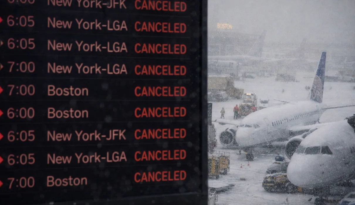 Northeast blizzard flight cancellations