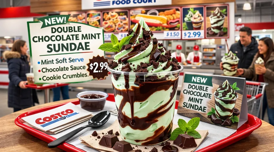 Costco Double Chocolate Mint Sundae