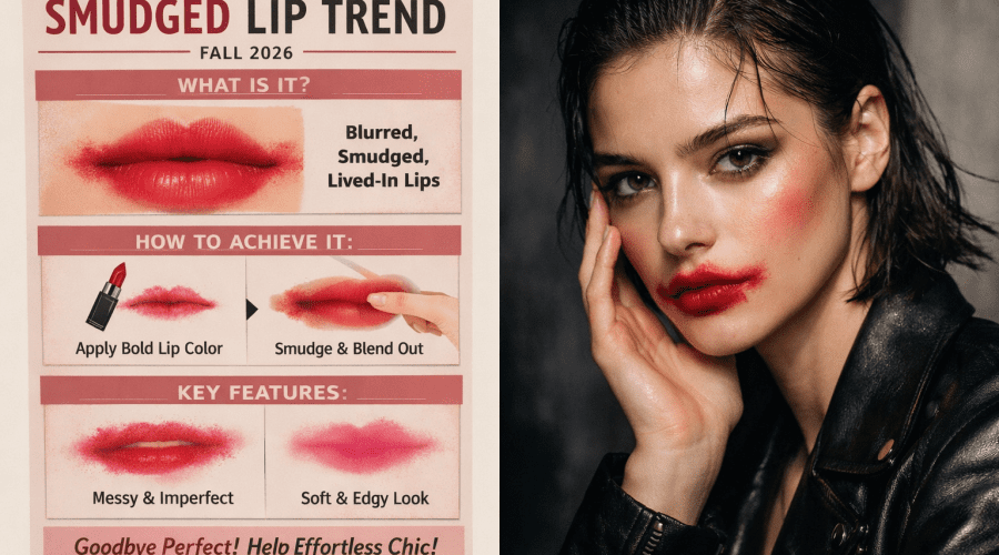 smudged lipstick trend