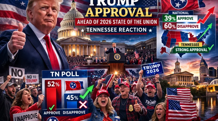 Trump approval rating State of the Union 2026
