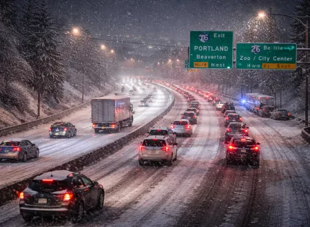 Portland winter weather road conditions update