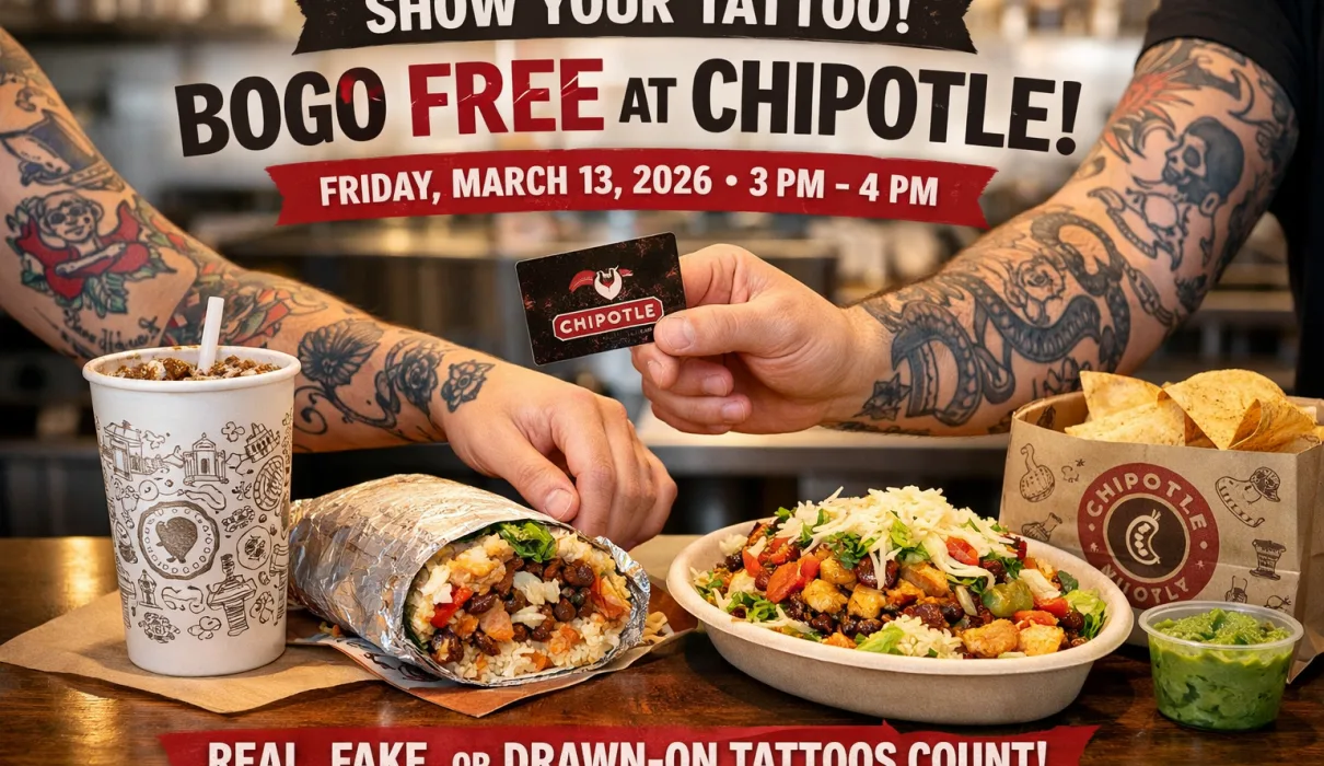Chipotle BOGO tattoo deal